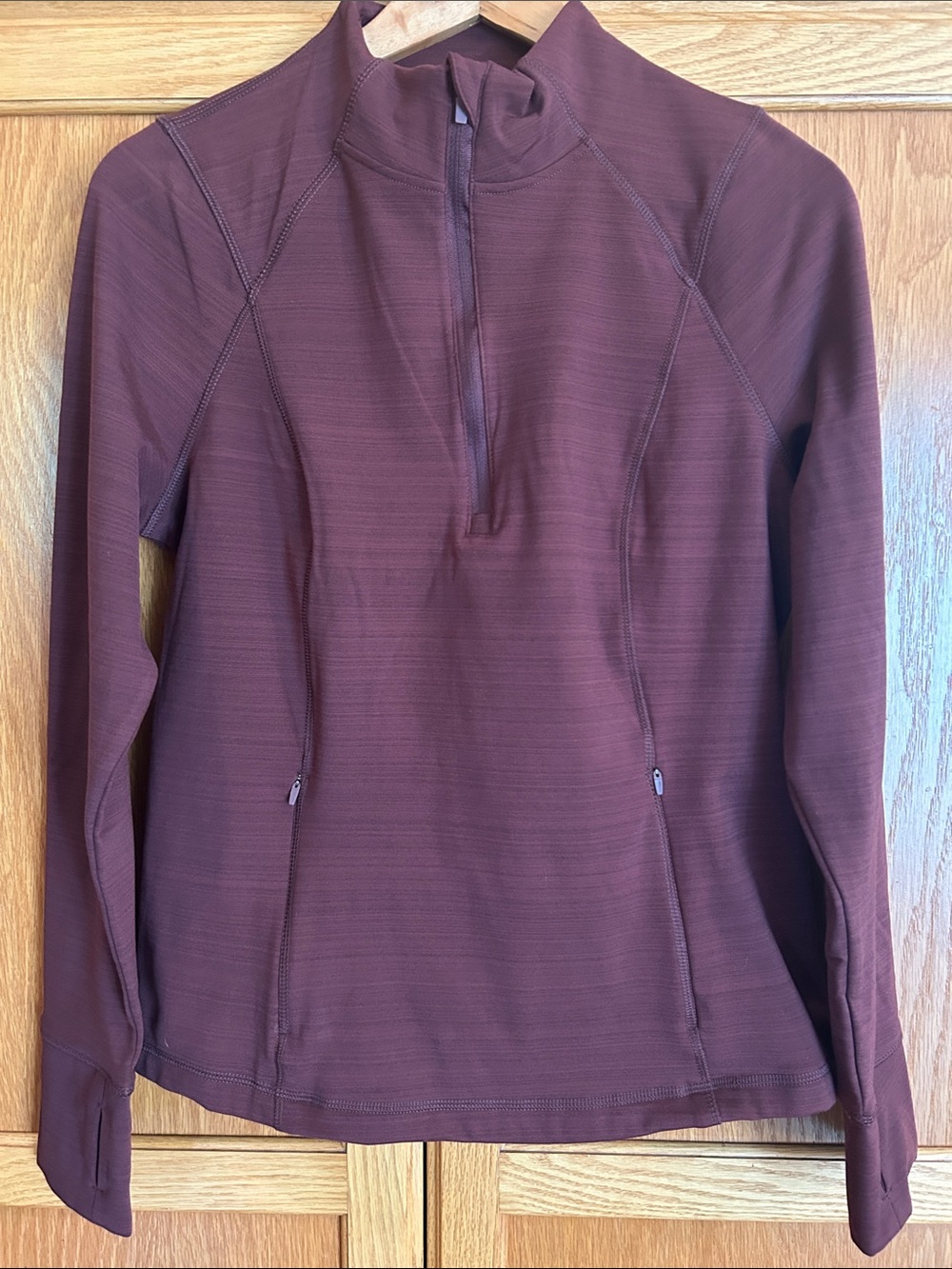 NWOT Avia Zip-Up Performance Sweater in Burgundy